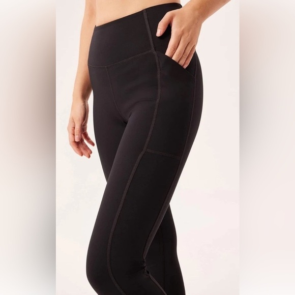 GIRLFRIEND COLLECTIVE Dylan Tank & Compressive Pocket Leggings Outfit Black -S - Picture 11 of 11